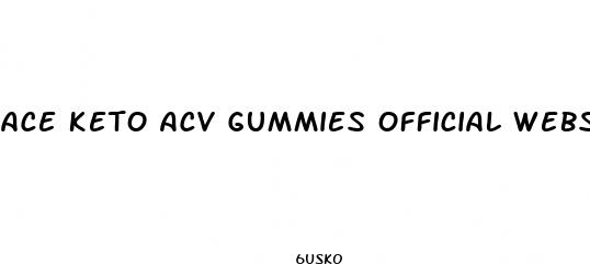 ace keto acv gummies official website