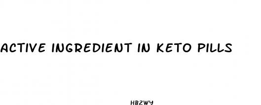 active ingredient in keto pills