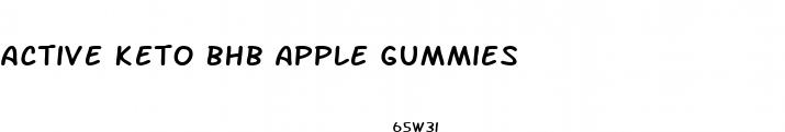 active keto bhb apple gummies