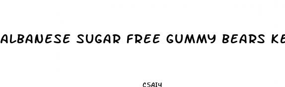 albanese sugar free gummy bears keto