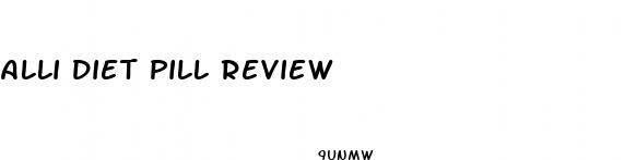 alli diet pill review