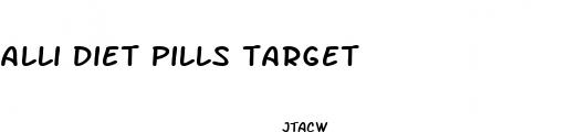 alli diet pills target