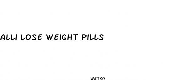 alli lose weight pills