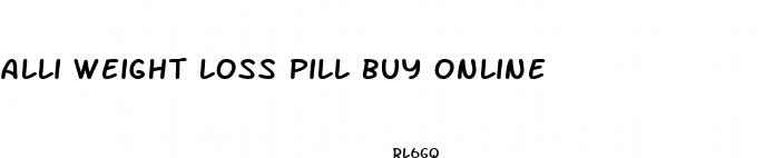 alli weight loss pill buy online