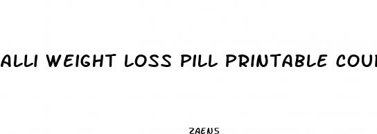 alli weight loss pill printable coupon