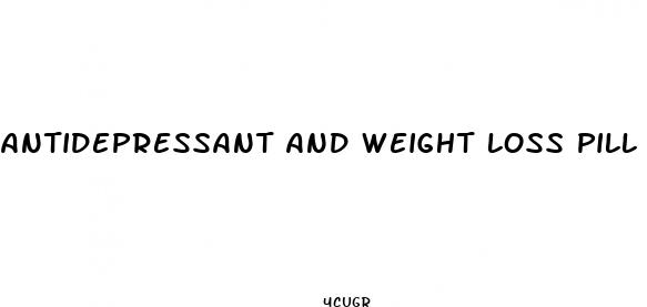 antidepressant and weight loss pill
