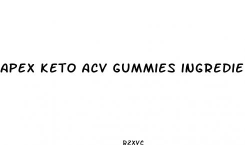 apex keto acv gummies ingredients