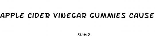 apple cider vinegar gummies caused ulcers