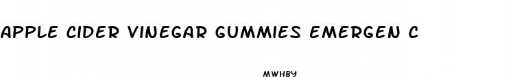 apple cider vinegar gummies emergen c