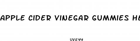 apple cider vinegar gummies help you lose weight