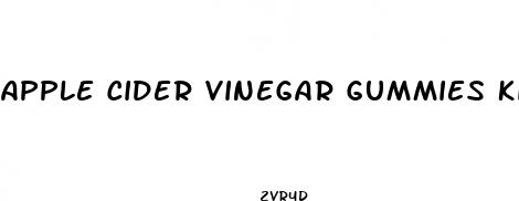 apple cider vinegar gummies kids