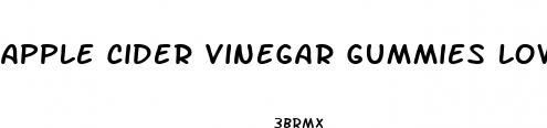 apple cider vinegar gummies lower cholesterol