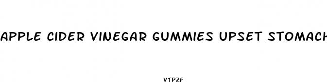 apple cider vinegar gummies upset stomach