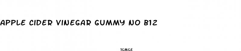 apple cider vinegar gummy no b12