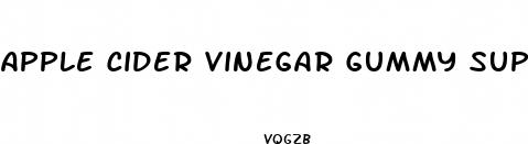 apple cider vinegar gummy supplements