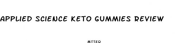 applied science keto gummies review
