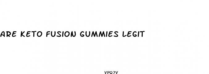 are keto fusion gummies legit
