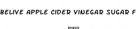 belive apple cider vinegar sugar free gummies