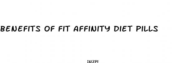 benefits of fit affinity diet pills