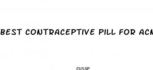 best contraceptive pill for acne and weight loss