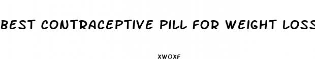 best contraceptive pill for weight loss yasmin