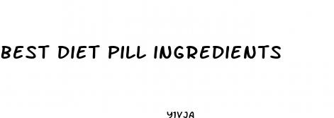 best diet pill ingredients