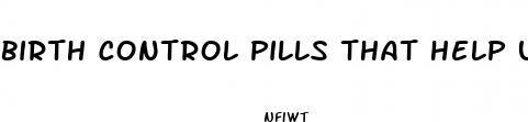 birth control pills that help u lose weight
