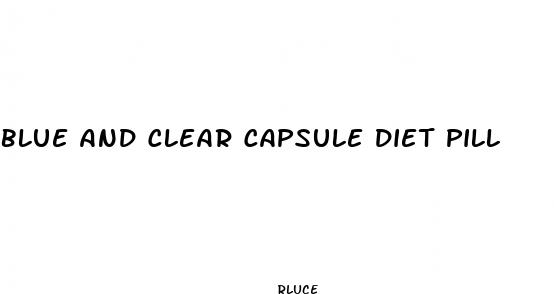 blue and clear capsule diet pill