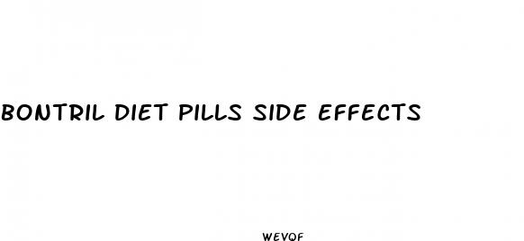 bontril diet pills side effects
