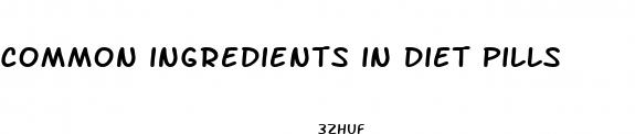 common ingredients in diet pills