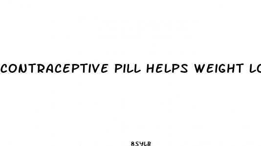 contraceptive pill helps weight loss