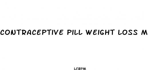 contraceptive pill weight loss microgynon