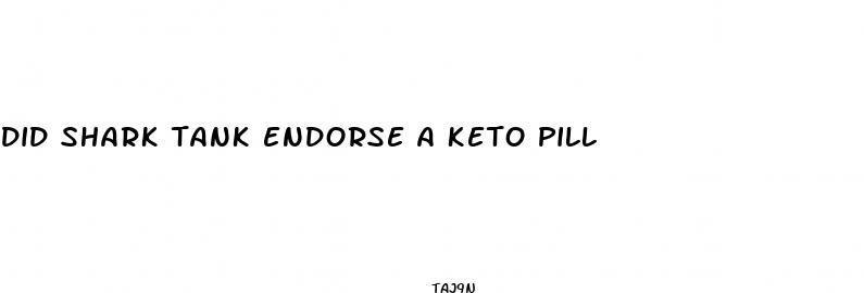 did shark tank endorse a keto pill