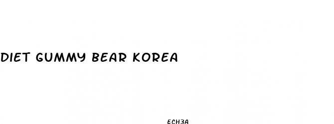 diet gummy bear korea