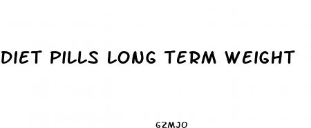 diet pills long term weight
