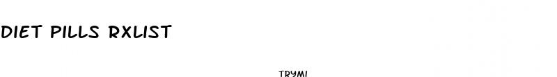 diet pills rxlist