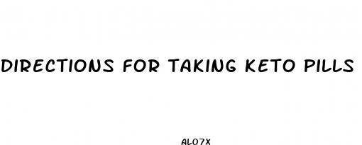 directions for taking keto pills