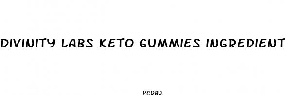 divinity labs keto gummies ingredients