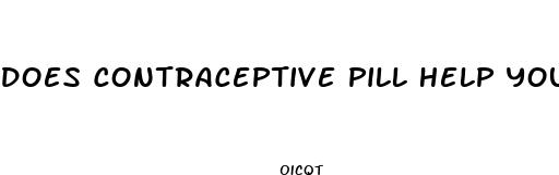 does contraceptive pill help you lose weight