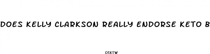 does kelly clarkson really endorse keto bites