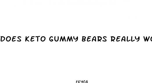 does keto gummy bears really work