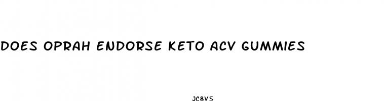 does oprah endorse keto acv gummies