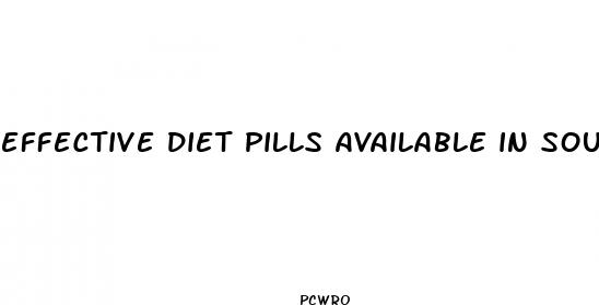 effective diet pills available in south africa