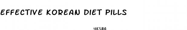 effective korean diet pills