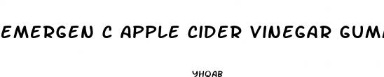 emergen c apple cider vinegar gummies