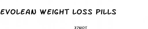 evolean weight loss pills