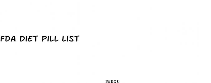 fda diet pill list