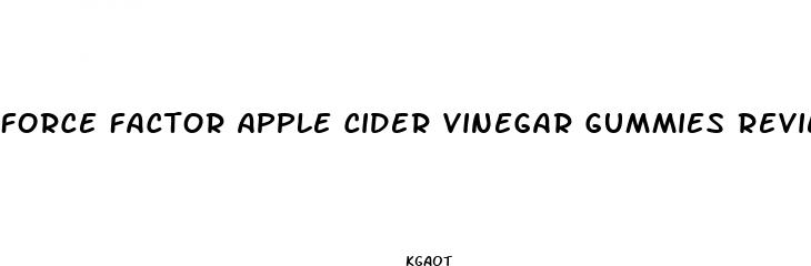 force factor apple cider vinegar gummies reviews