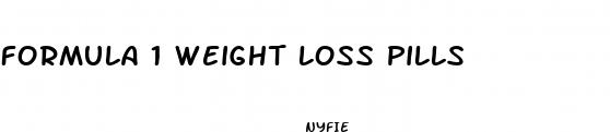 formula 1 weight loss pills