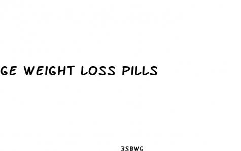ge weight loss pills
